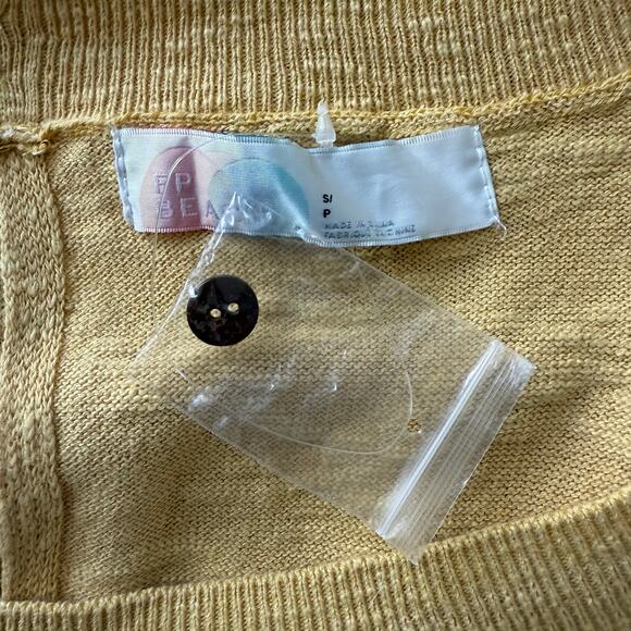 Free People romper knit cotton linen elastic waist boho summer stretchy Small - Picture 8 of 10